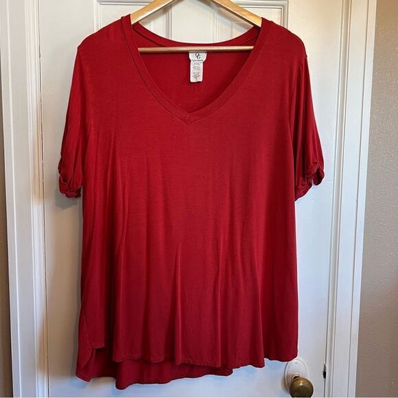 Organic Generation Red T-shirt 1X - Picture 1 of 7